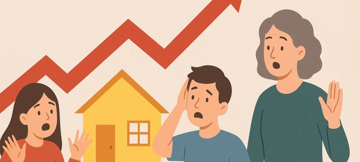 людзі здзіўляюцца коштам на нерухомасць