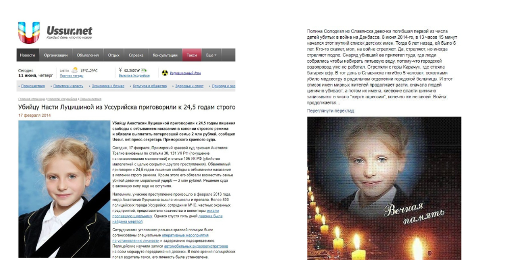 Фейк о якобы погибшей на Донбассе Полине Солодкой