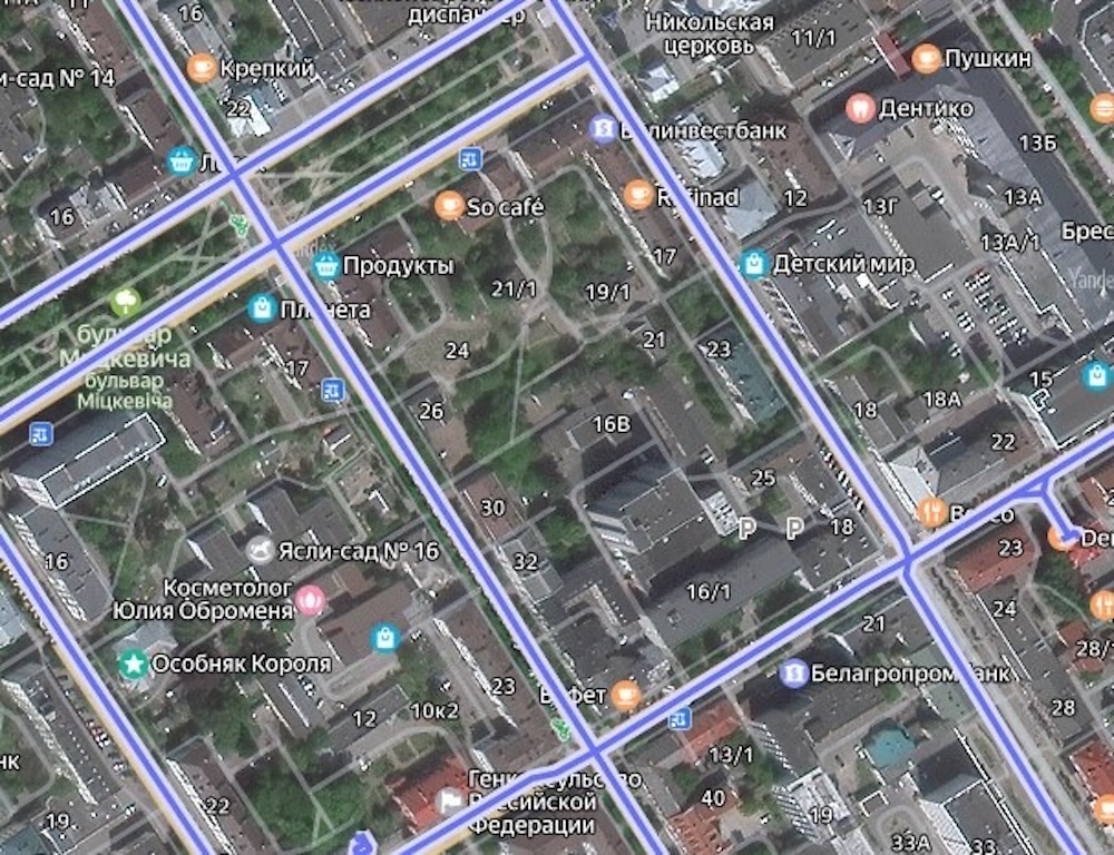 Квартал в Бресте, ограниченный улицами ограниченный улицами Дзержинского, Советских Пограничников, Свердлова и Карла Маркса.