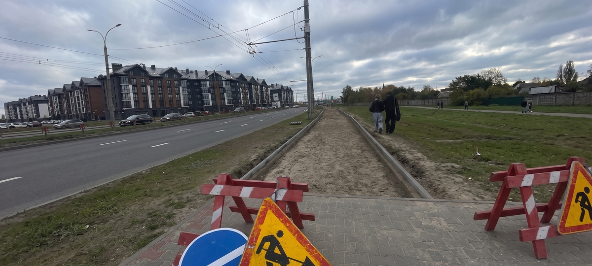 Ремонт тротуара на Ковалевке в Бресте